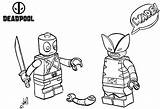 Lego Deadpool Printable Coloring Pages Sketch Page sketch template
