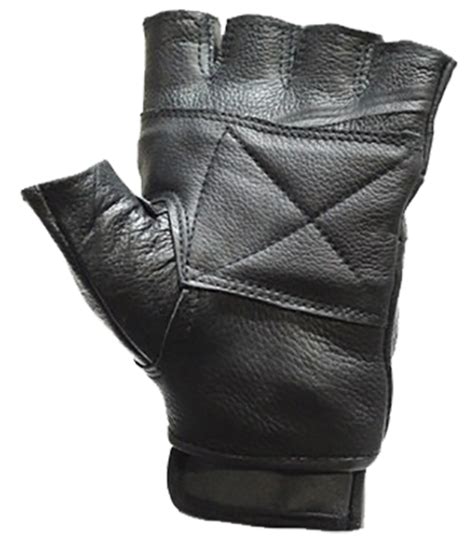 Rebel Flag Fingerless Biker Leather Motorcycle Gloves - Confederate - GL2038-DL