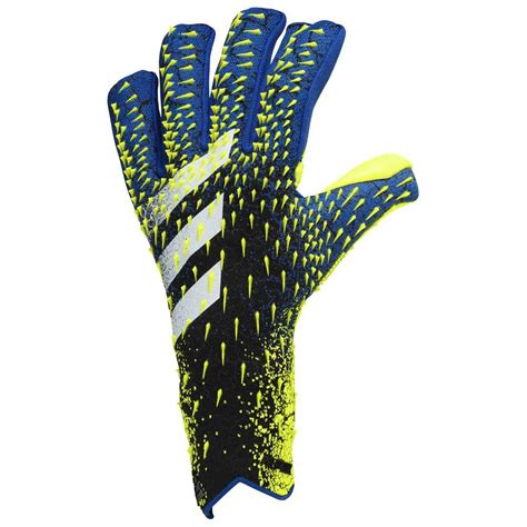 adidas Predator Pro Fingersave Goalkeeper Gloves Yellow, Goalinn