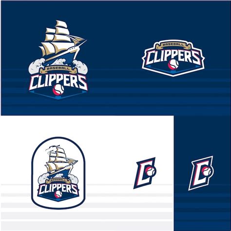 Clippers baseball logo pack | Vetor Premium