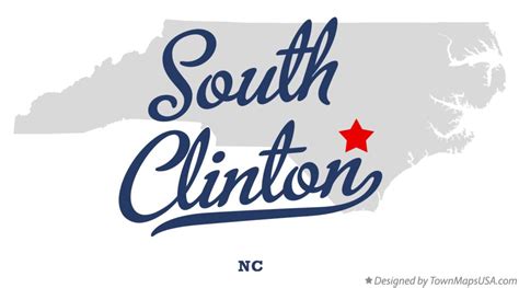 Map of South Clinton, NC, North Carolina