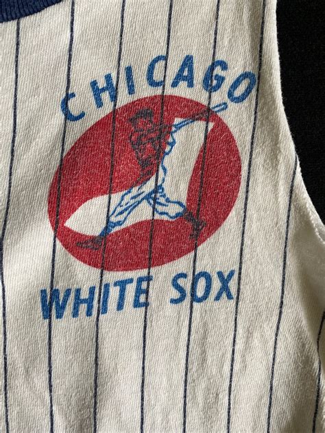 Chicago White Sox 60s Kids Faux Uniform Shirt Upcycled Re Cut - Etsy