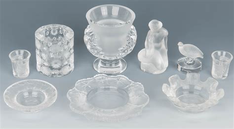 Lot 575: 9 Assorted Lalique Novelty Crystal Items | Case Auctions