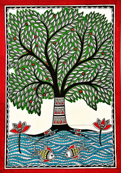 Madhubani Tree Of Life Tree Art Madhubani Painting Madhubani Art | Images and Photos finder