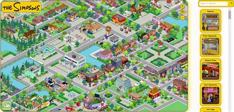 The Simpsons Game Springfield Map