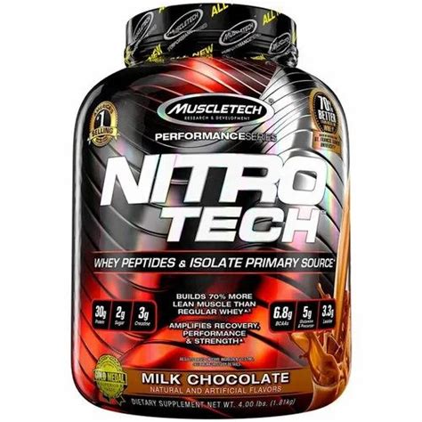 Muscletech Nitrotech Whey Protein, Non Prescription, Treatment: Lean ...