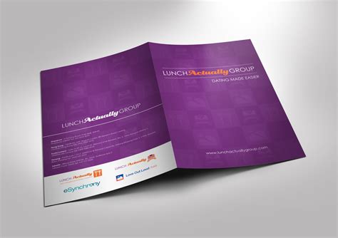 Create a sophisticated and creative corporate folder and letterhead for Lunch Actually Group! by ...