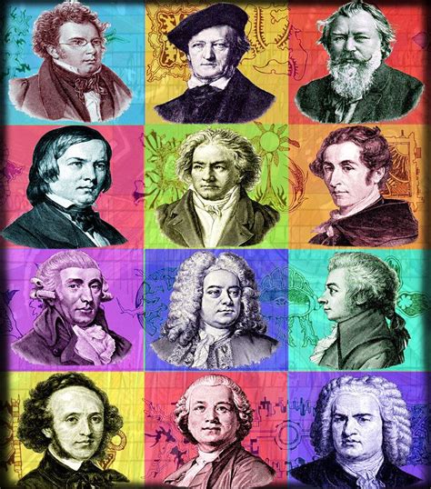 Classical Composers Music Art - "Composer Compilation" - 8x10 Archival Print featurin ...