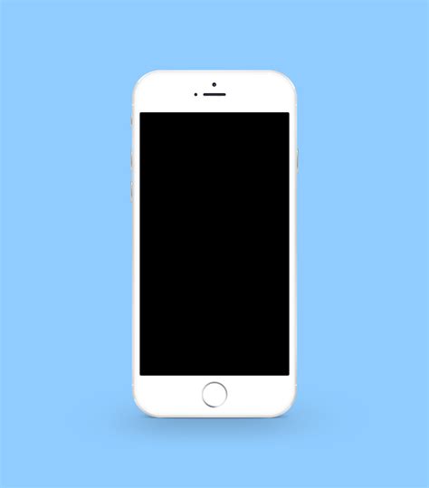 White iPhone 6 Plus Mockup PSD — Free Mockup World