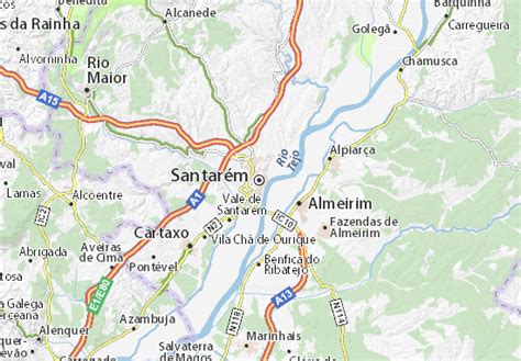 MICHELIN Santarém map - ViaMichelin