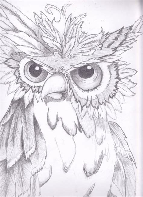 Scary Owl. by Rubyameliarose on DeviantArt