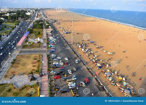 Chennai City Skyline from the Marina Lighthouse Editorial Stock Photo ...