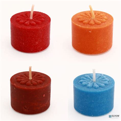 36 Colored & Scented Wax Deep Tealight Candles in Plastic Holder, Fall ...