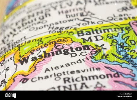 Washington dc map hi-res stock photography and images - Alamy