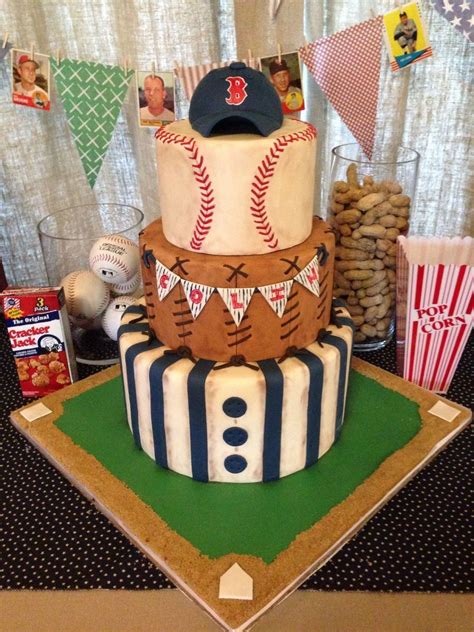 Vintage Baseball Themed Baby Shower Cake on Cake Central | Baseball baby shower cake, Baseball ...