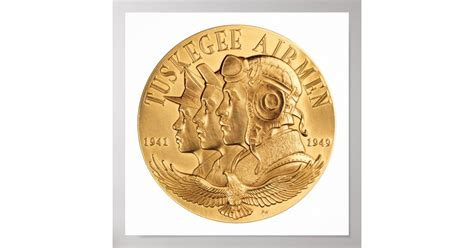 Tuskegee Airmen Gold Medal Poster | Zazzle