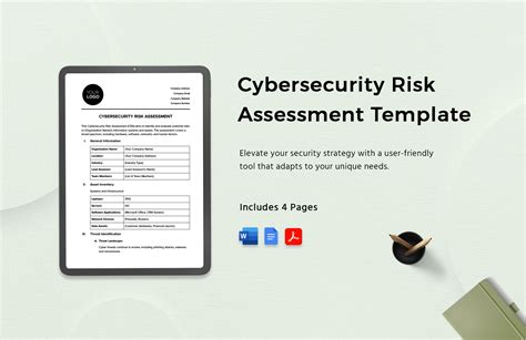 Cybersecurity Risk Assessment Template in Word, PDF, Google Docs - Download | Template.net