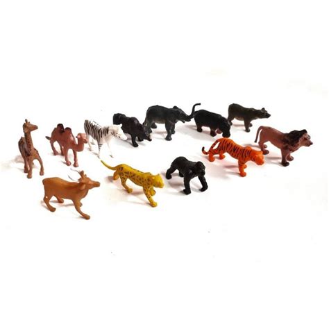 Jual Mainan Anak Mengenal Figur Jenis Hewan Macan Singa Jerapah Gajah Rusa Unta Animal Toys ...