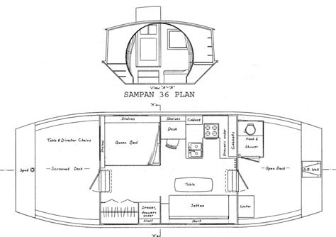 Sampan 36 Houseboat | WoodenBoat Magazine