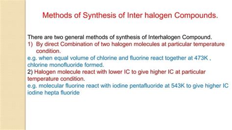 INTER HALOGENS COMPOUNDS PPT.pptx....... | PPT