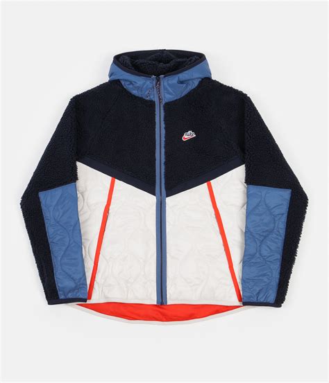 Nike Heritage Insulated Winter Jacket - Obsidian / Light Orewood Brown ...