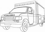 Ambulance Free Printable Coloring Page  Pages sketch template