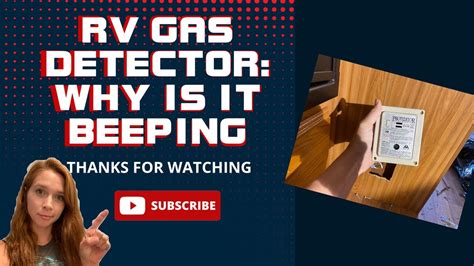 Why is my RV gas detector beeping? - YouTube