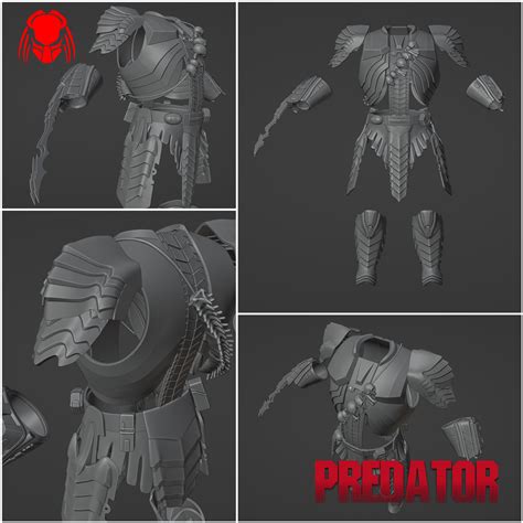 3D file Predator body armor from Pradator: Hunting grounds game 👽・3D printer design to download ...