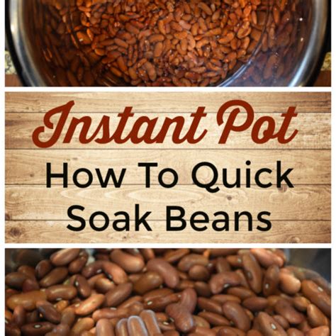 Quick Soak Beans in the Instant Pot - Instant Pot Cooking