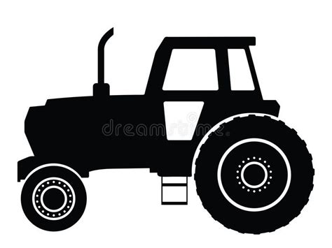 Tractor stock vector. Illustration of tire, production - 3518581 | Tractors, Tractor silhouette ...