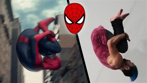 Stunts From The Amazing Spider-Man 2 In Real Life (Marvel) - YouTube