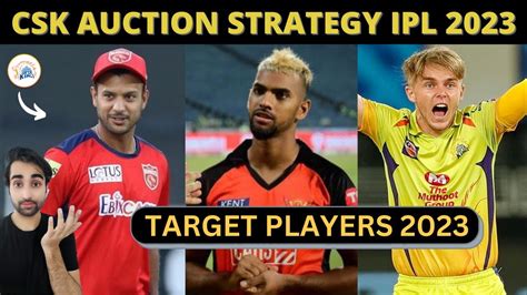 CSK Target Players and IPL 2023 AUCTION STRATEGY | Playing 11 | IPL ...