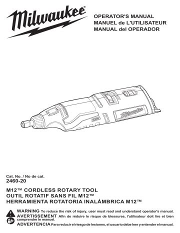 Milwaukee 2460-20 Manual Del Operador | Manualzz