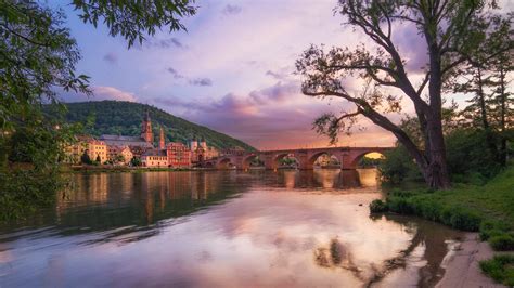 At the Neckar river, Heidelberg, Germany