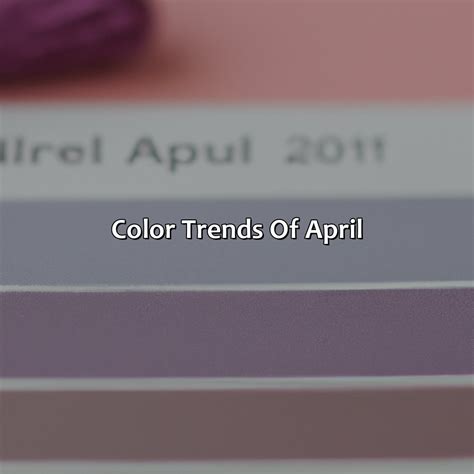 What Is The Color For April - colorscombo.com