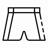Basketball shorts Icon outline Style 15552501 Vector Art At Vecteezy sketch template