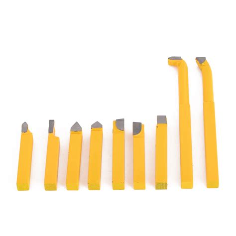 9pcs Carbide Tip Lathe 8mm Carbide Lathe Tool New Alloy Carbide Brazed ...