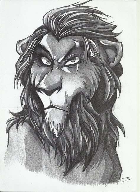 Scar Lion King - pencil sketch by Ioannis Papadogeorgos © Disney ...