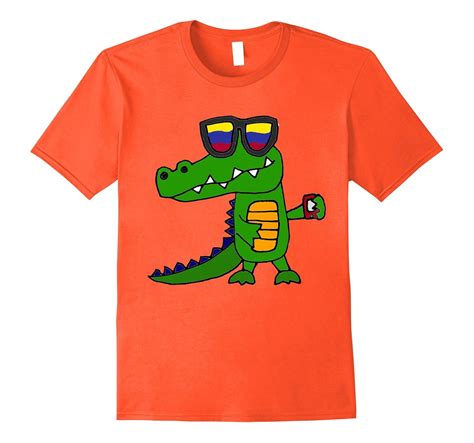 Smiletodaytees Funny Alligator in Sunglasses T-shirt-PL – Polozatee