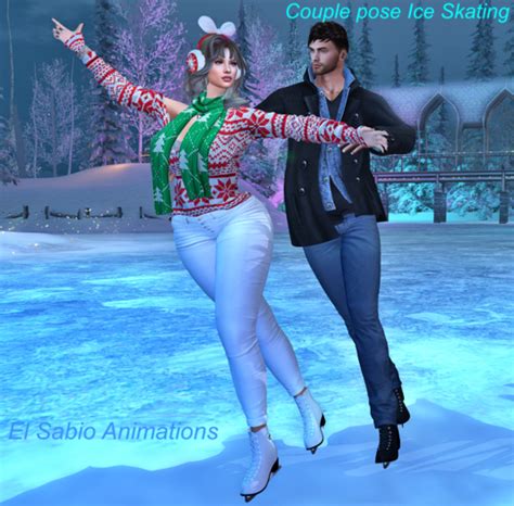 Second Life Marketplace - Ice Skating Couple Pose Package