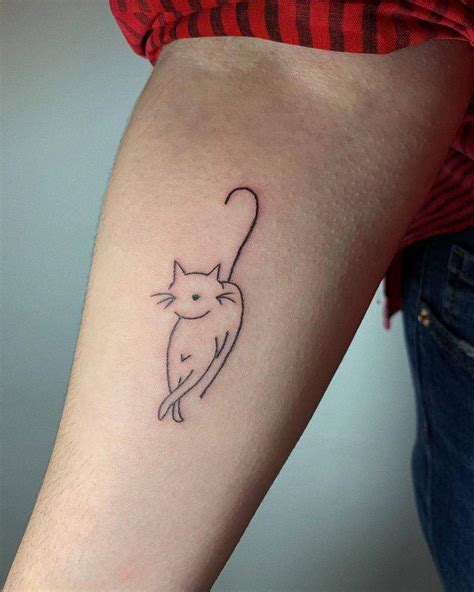 Top 61+ Best Simple Cat Tattoo Ideas - [2021 Inspiration Guide]