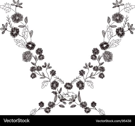 Embroidery Royalty Free Vector Image - VectorStock