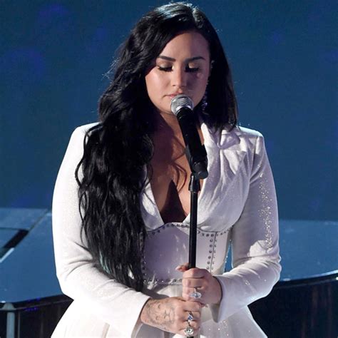 Demi Lovato Tears Up During Powerful 2020 Grammys Performance - E! Online - AP