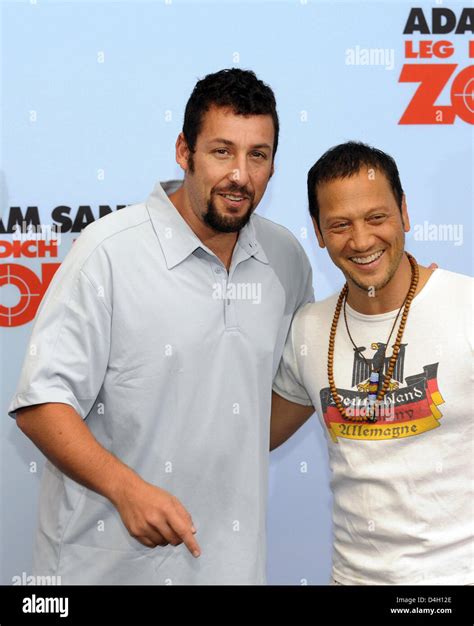 US actors Adam Sandler (L) and Rob Schneider pictured during a photo ...