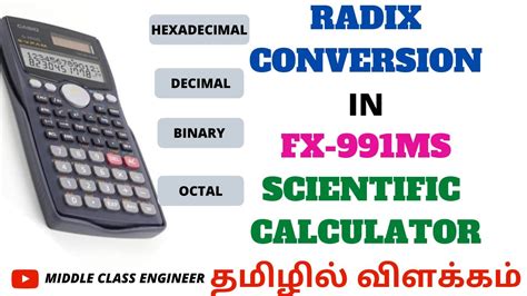 Radix Conversion in Fx-991 MS Scientific Calculator | Explained in ...