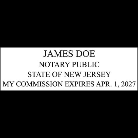 New Jersey Trodat Notary Stamp