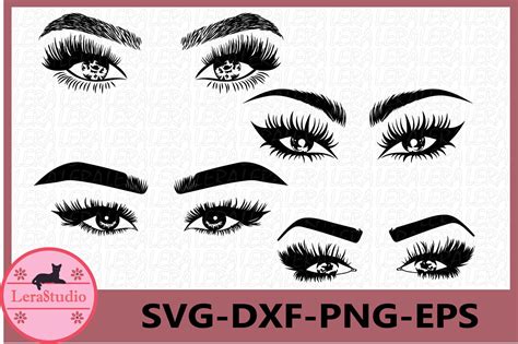 Eyelashes Girl SVG, Makeup SVG, Eyes Svg, Girl Clipart (436804) | Cut ...