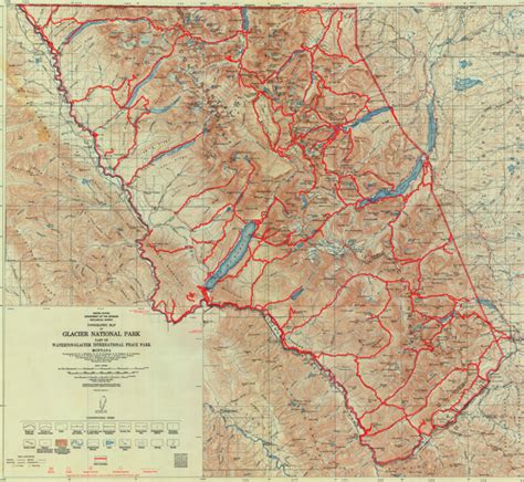 Map Of Hiking Trails In Glacier National Park
