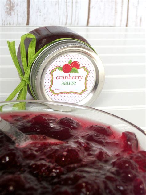 Cute Cranberry Relish & Sauce Canning Jar Labels for home canned fruit – CanningCrafts