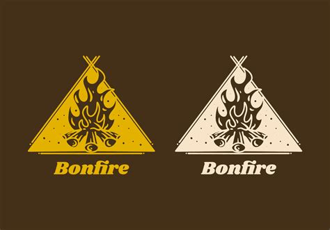 Mono line art illustration of a bonfire 24151700 Vector Art at Vecteezy